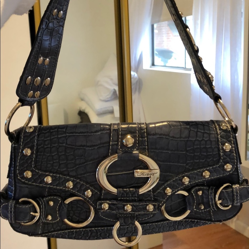 Croc leather y2k guess mini bag